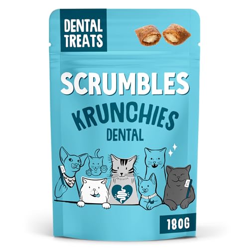 Scrumbles Krunchies Cat Dental Pillow Treats 180g - down 11.07% (£0.56) to £4.50 from £5.06
