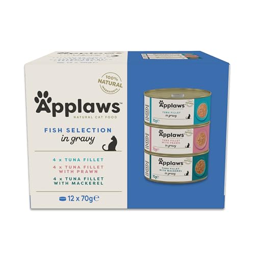 Applaws Natural Wet Cat Food i...ravy in 70g Tins (12x70g cans) - down 38.64% (£6.29) to £9.99 from £16.28