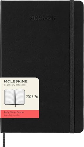 Moleskine Daily Planner 2025-2...ormat 13 x 21 cm, Colour Black - down 10.02% (£1.18) to £10.60 from £11.78