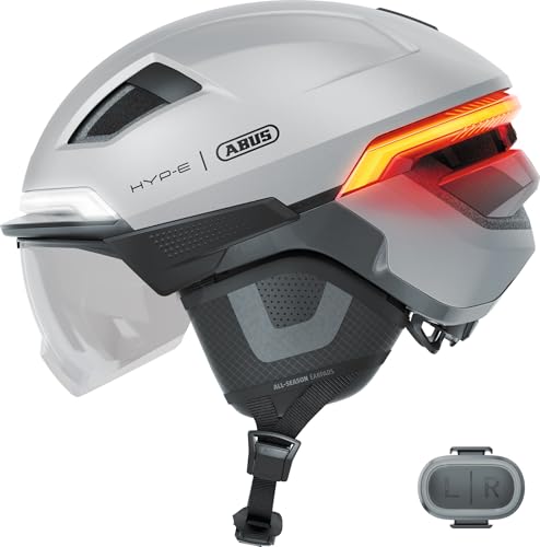 ABUS HYP-E ACE Bike Helmet - w...Men and Women - Size L, Silver - down 10.00% (£22.55) to £202.99 from £225.54