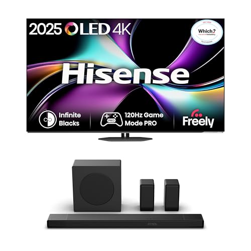 Hisense TV & Soundbar Bundle: ...premium home cinema experience - down 35.45% (£850.00) to £1,548.00 from £2,398.00