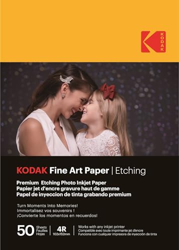 KODAK Fine Art Paper - Premium...tible with All Inkjet Printers - down 9.96% (£0.76) to £6.87 from £7.63