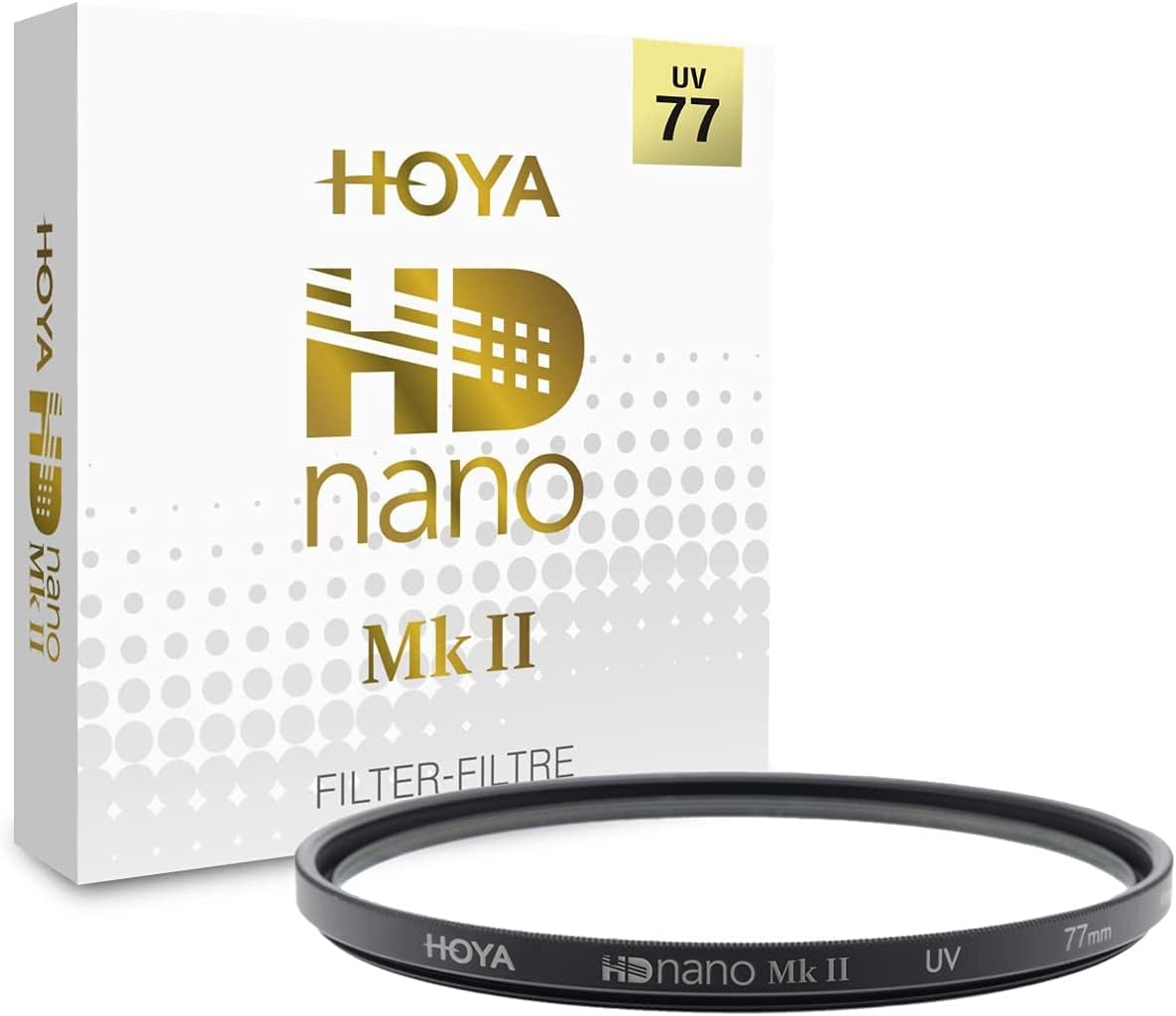 Hoya YYU4177 UV filter HD Nano MkII, Black, ø77 mm - down 14.66% (£12.75) to £74.25 from £87.00