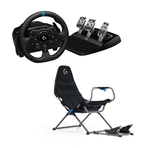 Logitech G G923 Racing Wheel a... For PS5, PS4, PC, Mac - Black - down 20.98% (£111.00) to £417.99 from £528.99