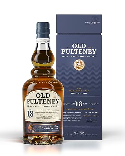 Old Pulteney 18 Year Old Singl...s, Distilled & Aged by the Sea - down 10.00% (£10.00) to £89.95 from £99.95
