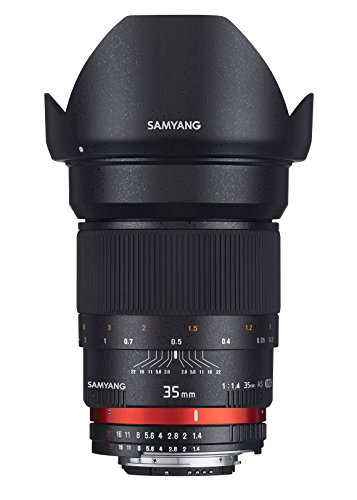 Samyang 35 mm F1.4 Manual Focus Lens for Canon AE, Black - down 10.00% (£26.08) to £234.70 from £260.78