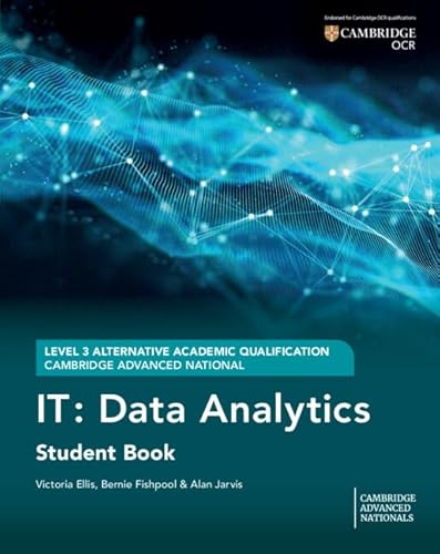 Cambridge Advanced National (A...T: Data Analytics Student Book - down 4.02% (£1.31) to £31.28 from £32.59