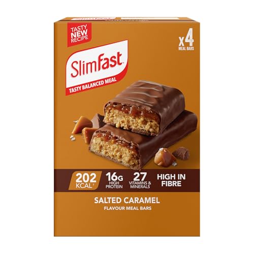 SlimFast Salted Caramel Meal B...for Work, Gym & Travel, 4x60 g - down 8.18% (£0.49) to £5.50 from £5.99