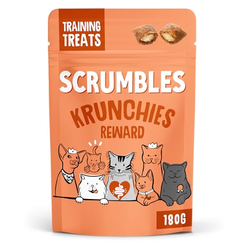 Scrumbles Krunchies Chicken Training Cat Pillow Treats 180g - down 12.50% (£0.50) to £3.50 from £4.00
