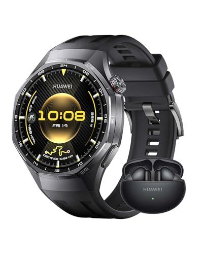 HUAWEI WATCH GT 6 Pro 46mm Bla...e, iOS & Android, ECG Analysis - down 4.01% (£14.01) to £335.38 from £349.39