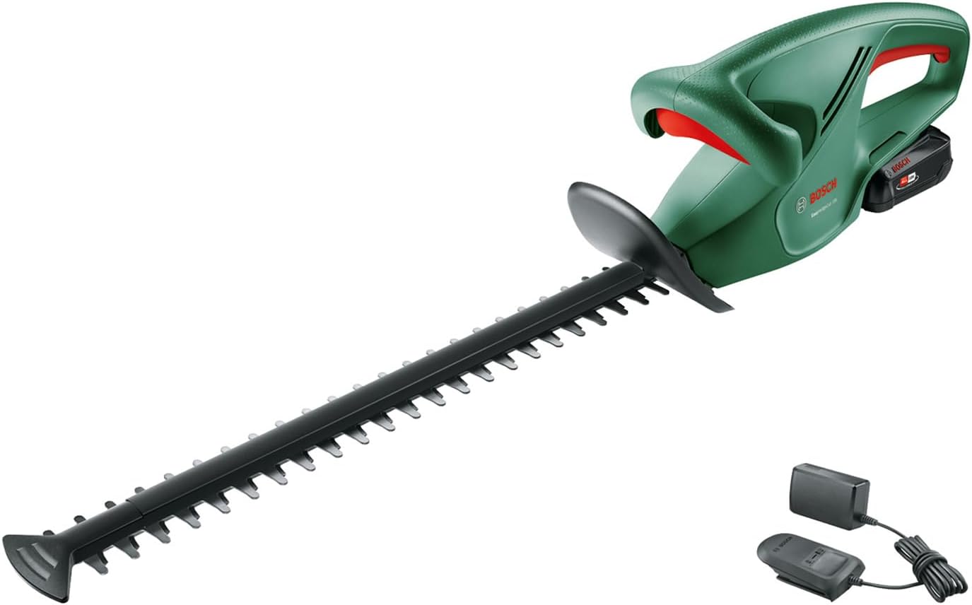 Bosch Cordless Hedge Cutter EasyHedgeCut 18-45 (1 battery 2.0 Ah, 18 Volt system, blade length 45 cm, in carton packaging)