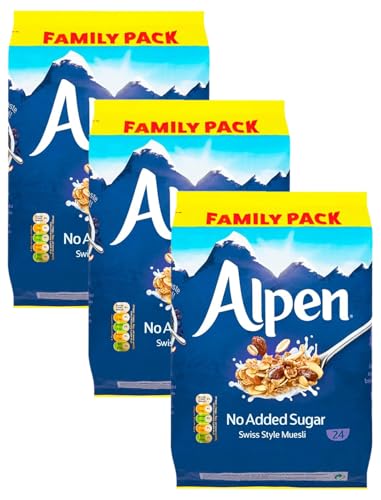 Alpen No Added Sugar Swiss Sty...t Breakfast, 1.1kg (Pack of 3) - down 17.43% (£1.83) to £8.67 from £10.50
