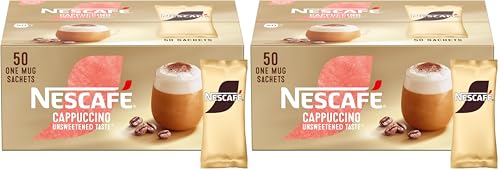 NESCAFÉ Gold Cappuccino Unswee...chets - 50 x 14.2g (Pack of 2) - down 37.45% (£12.56) to £20.98 from £33.54