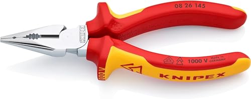 KNIPEX Needle-Nose Combination..., VDE-Tested 145 mm, 08 26 145 - down 32.65% (£11.87) to £24.49 from £36.36