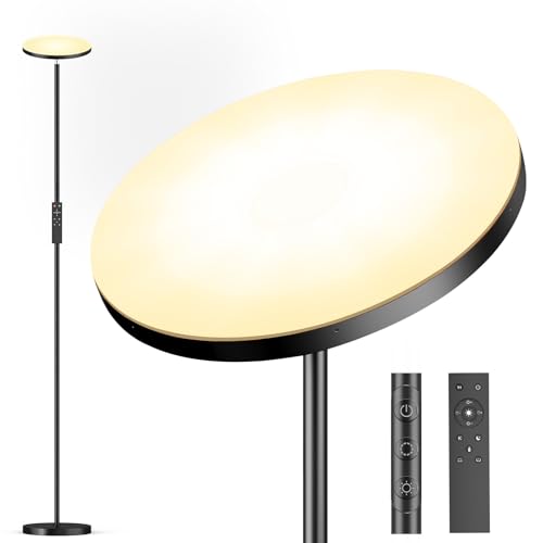 LUCKEA LED Uplighter Floor Lam...ntrol, Stable Base, 175cm Tall - down 15.00% (£6.00) to £33.99 from £39.99