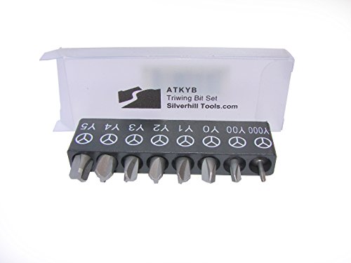 Silverhill Tools ATKYB Triwing...8 Bits; Black, Sizes Y000 - Y5 - down 18.93% (£1.13) to £4.84 from £5.97