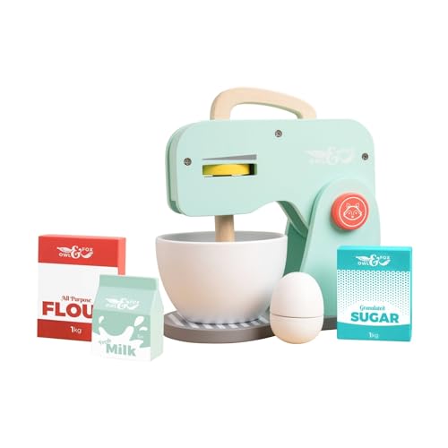 Owl & Fox Wooden Baking Set, P...ensions 20x12x23 cm, Turquoise - down 4.85% (£0.97) to £19.02 from £19.99