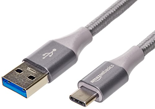 Amazon Basics Double Braided N...harger Cable, 0.9 m, Dark Grey - down 40.98% (£3.11) to £4.48 from £7.59