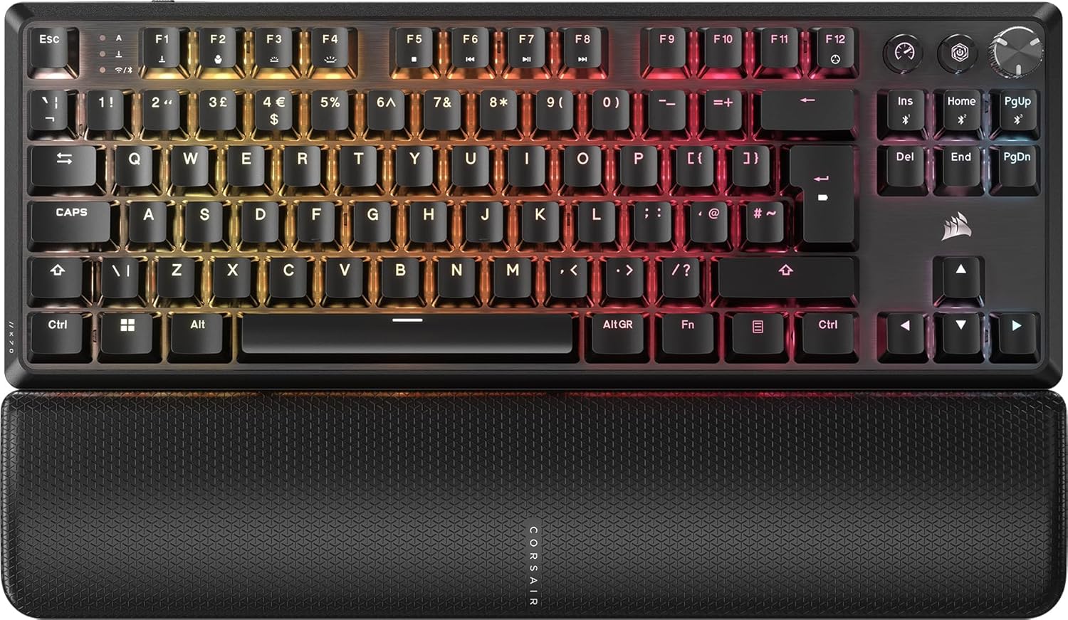 Corsair K70 CORE TKL WIRELESS ...ot Keycaps – QWERTY UK – Black - down 8.01% (£8.93) to £102.56 from £111.49
