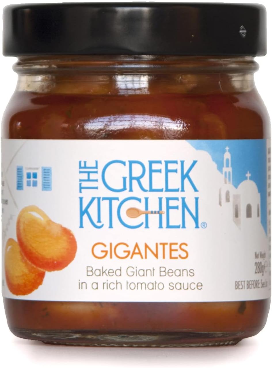 The Greek Kitchen Gigantes, Ba... Vegan Friendly, Orange, 280 g - down 28.57% (£1.00) to £2.50 from £3.50