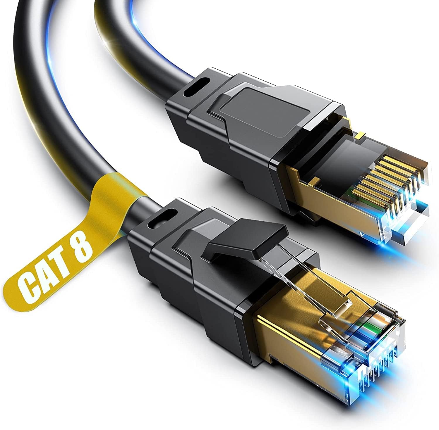 Akake Cat 8 Ethernet Cable, 0.... Indoor&Outdoor (0.5M) - Black - down 96.58% (£112.68) to £3.99 from £116.67