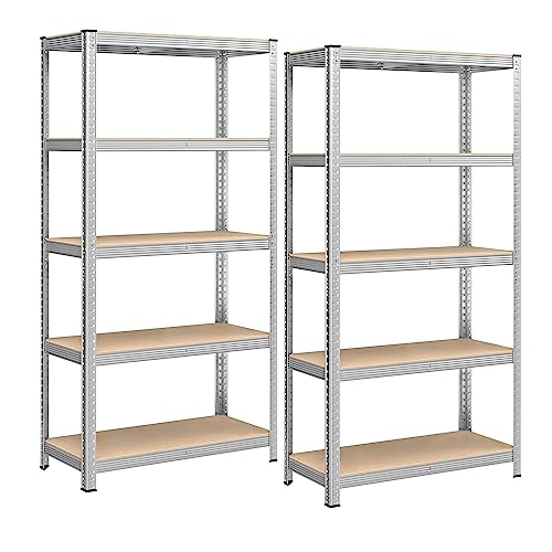 SONGMICS 5-Tier Heavy-Duty She... 90 x 180 cm, Silver GLR040E02 - down 5.01% (£1.83) to £34.71 from £36.54