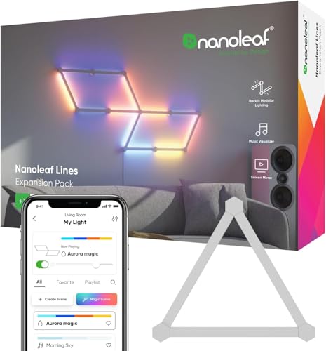 Nanoleaf Lines 60 Degrees Expa... Apple Homekit, for Room Decor - down 9.99% (£2.99) to £26.94 from £29.93