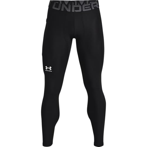 Under Armour UA HG Armour Leggings - Leggings - Bottoms - Black/White - Size: LG