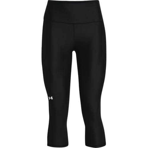 Under Armour Tech Hi Capri - Leggings - Bottoms - Black/White - Size: MD