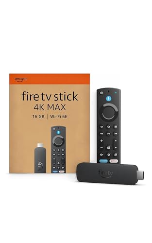 Amazon Fire TV Stick 4K Max (Newest gen), supports Wi-Fi 6E, Ambient Experience, find TV programmes faster with Alexa+