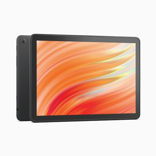 Certified Refurbished Amazon Fire HD 10 tablet, built for relaxation, 10.1" vibrant Full HD screen, octa-core processor, 3 GB RAM, up to 13-h battery life, (2023 release), 32 GB, Black, with adverts