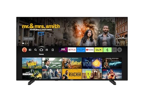 Finlux MU24F 55 inch, 4K HDR Fire TV, Freeview Play, Netflix, YouTube, Prime Video, Disney+, Now TV, TNT Sports, Alexa, Dolby Atmos, Dolby Vision, DTS Virtual X, DTS HD, Motion Flow, Micro Dimming