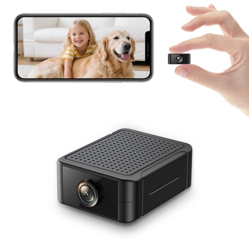 Liretope Spy Camera, Hidden Camera 4K Ultra HD with 4H Battery Life, SD Card & Cloud Storage, Motion Detection Alarm, Real-Time App Alerts, 2.4G WiFi & Night Vision for Home/Office Security