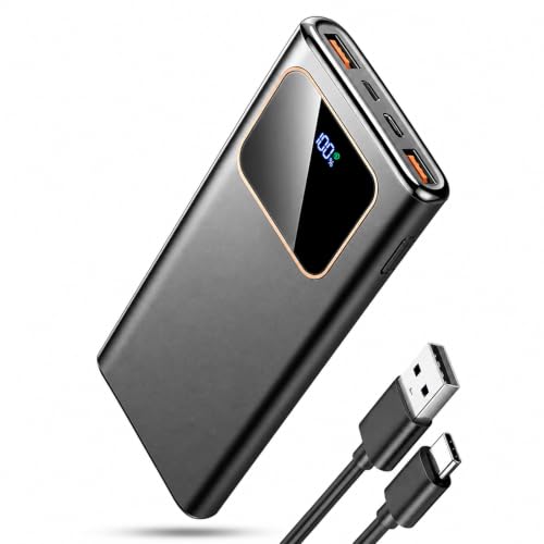 Power Bank Fast Charging 12800mAh, Slim Portable Charger for iPhone Samsung