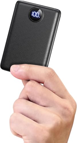 Power Bank Fast Charging 10000mAh, 22.5W Portable Charger(USB-C Input & Output), PD 3.0 QC 3.0 External Mobile Phone Battery with LED Display, Compatible with iPhone 17 16 15 14 13 12 Pro Max and More