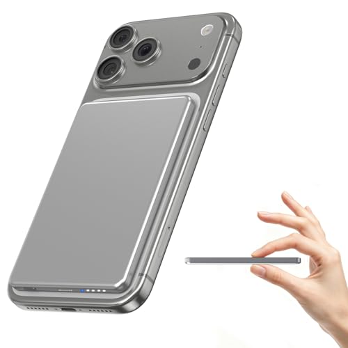 Ultra Slim Power Bank for Magsafe, 20W Fast Charging Portable Charger iPhone, 6000mAh Magnetic Wireless Power Bank, USB C in&Out Battery Pack for iPhone Air/17/16/15/14/13/12 Plus/Pro/Pro Max/Mini