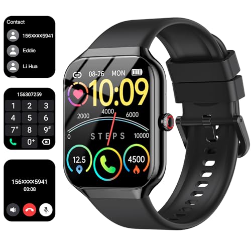 2026 Smart Watch for Men Women, 1.96" Smart Watches Answer/Make Calls, Fitness Watch with 100+ Sport Modes/Heart Rate/Sleep Monitor, Activity Tracker IP68 Waterproof, Fitness Tracker for Android iOS