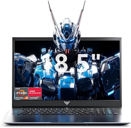 Tivique 18.5 Inch FHD Laptop with Ryzen 4300U Quad-Core Processor up to 3.7GHz, 16GB RAM 512GB M.2 SSD, Support Dual-Band WiFi, BT 5.2, FHD,USB3.2,HDMI, Type-C,Dual Speakers, 8000mAh Long-Battery