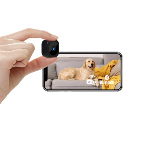 AOBOCAM Mini Spy Hidden Camera 1080P, WiFi Security Camera with App, Motion Detection, Battery Power, Night Vision, SD Card & Cloud Storage for Home/Office/Store