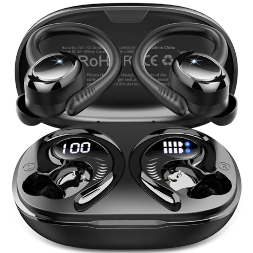 2026 Wireless Earbuds Sport, Stereo Bluetooth 5.4 Headphones, App Custom EQ