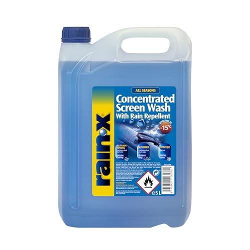 Rain-X Concentrated Screenwash...& Water-Repellent Formula - 5L - down 40.79% (£7.57) to £10.99 from £18.56