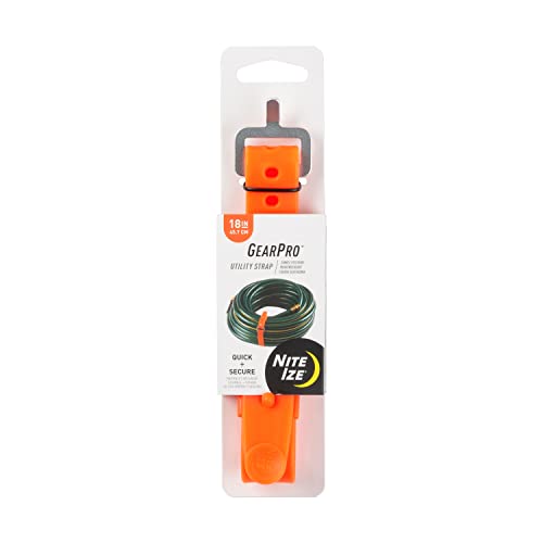 Nite Ize GearPro,18 inch, Utility Strap - Bright Orange - down 10.61% (£1.06) to £8.93 from £9.99