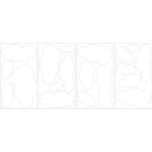 RoomMates Repositionable Child...ens Wall Stickers White Clouds - down 28.99% (£3.67) to £8.99 from £12.66