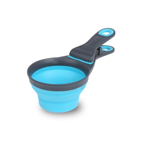 Dexas Popware for Pets Collaps...oop, 2 Cup Capacity, Gray/Blue - down 68.74% (£24.30) to £11.05 from £35.35