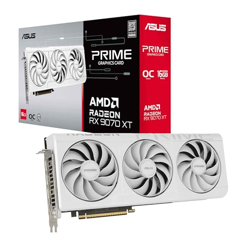 ASUS Prime Radeon RX 9070 XT W...te, PRIME-RX9070XT-O16G-WHITE) - down 6.25% (£40.00) to £599.99 from £639.99