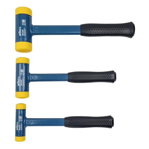 Wiha 80290 Medium Hard Dead Blow Hammer Set, 3-Piece - down 9.10% (£7.28) to £72.76 from £80.04