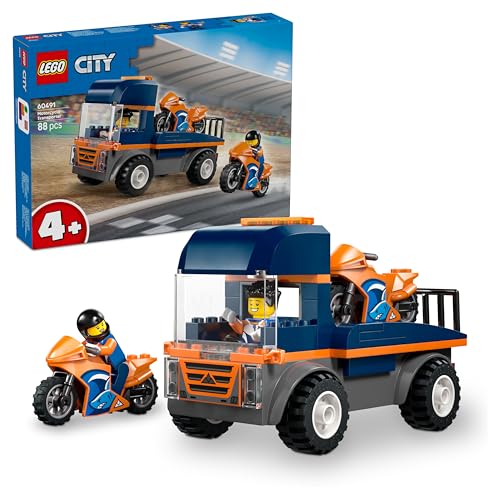 LEGO City Motorcycle Transport...t for 4+ Year Old Boys - 60491 - down 32.98% (£5.93) to £12.05 from £17.98