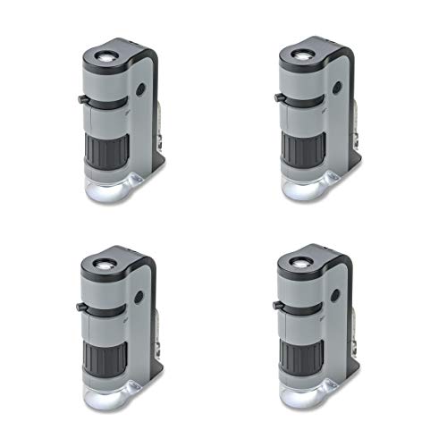CARSON Unisex 100x-250x Carson...Base Smartp, Grey, Set of 4 UK - down 51.93% (£38.42) to £35.57 from £73.99