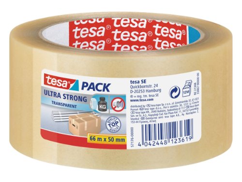 tesaPack Ultra Strong 51124 Tr...vy parcels, 6 Rolls 66m x 50mm - down 9.98% (£1.87) to £16.86 from £18.73