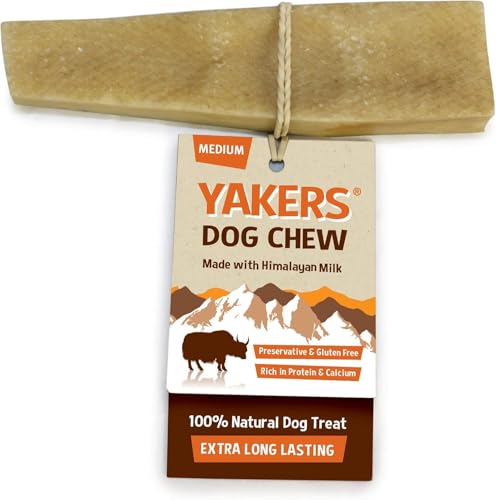 YAKERS Natural Chews for Dogs,...Natural Dog Chews & Dog Treats - down 15.28% (£0.90) to £4.99 from £5.89